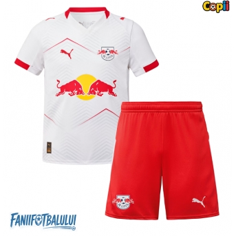 RB Leipzig Echipament de Fotbal Replică 2025-26 Copii Acasa (+ Șorturi)
